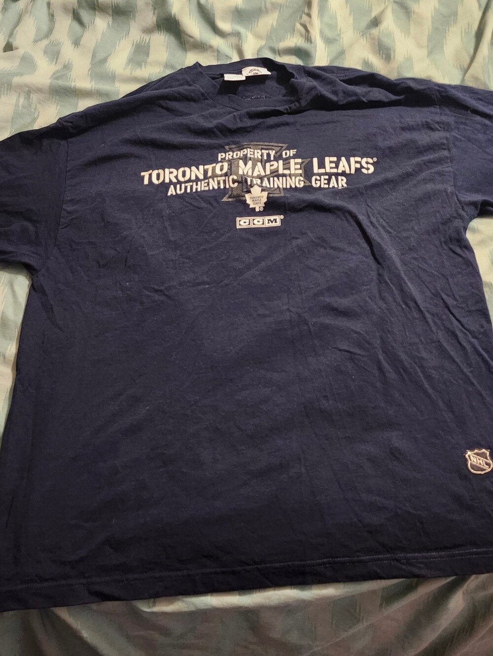 Vintage Y2K CCM NHL Toronto Maple T-Shirt Men's Size 2XL